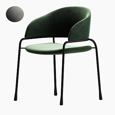 Potocco FAST Designer Dining Chair 3D model image 1 