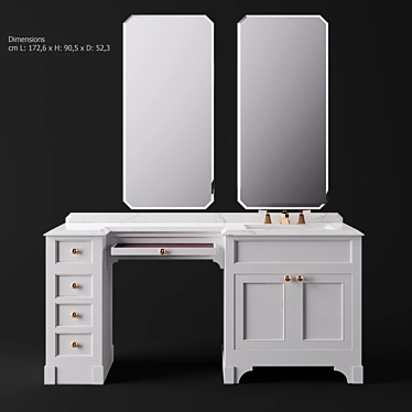 Season Vanity Mobile Portalavabo by Devon & Devon 3D model image 1 