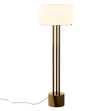 Pipette Tube Floor Lamp 3D model image 1 