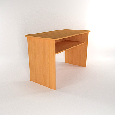 Elegant Writing Desk 3D model image 1 