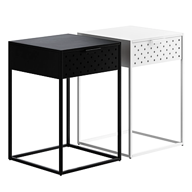 Sleek VIRUM Jysk Nightstand 3D model image 1 