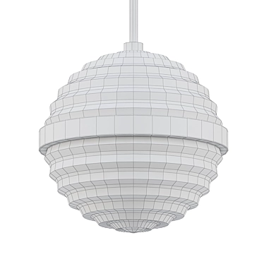 Hudson Valley Easton 10: Stylish Nickel Mini Pendant 3D model image 1 