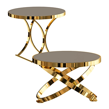 Elegant Wooden Coffee Table 3D model image 1 