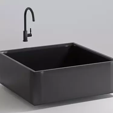 Modern DELSJÖN Kitchen Sink 3D model image 1 