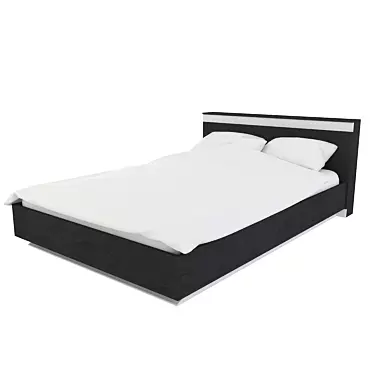 Minimalist Solana Bed 3D model image 1 