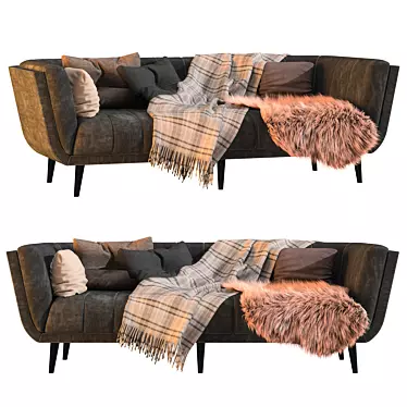 Elegant Tampa Sofa: High-Quality, Modern Design 3D model image 1 