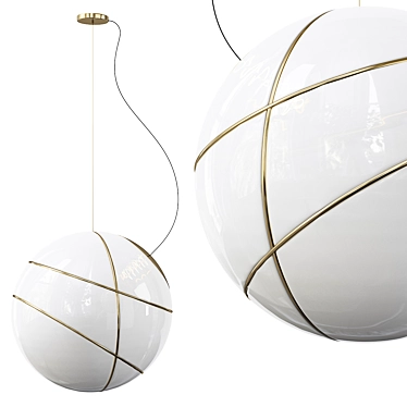 Sleek Fabbian Armilla Pendant 3D model image 1 