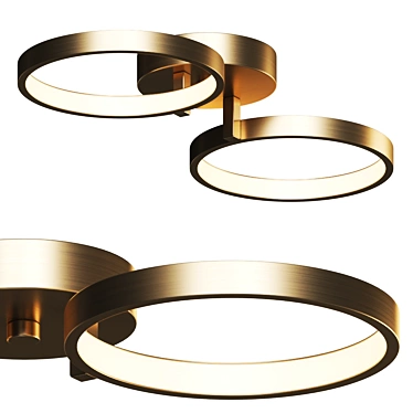 Modern LED Ceiling Light 3D model image 1 