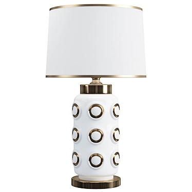 Golden Dots Ceramic Table Lamp 3D model image 1 
