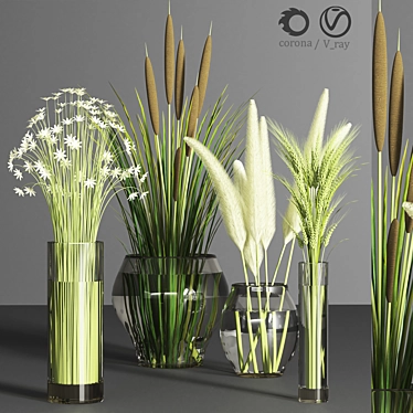 Greenery Delight Bouquet 3D model image 1 
