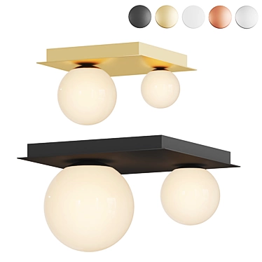 Marchetti Moons Ceiling - Elegant Illumination 3D model image 1 