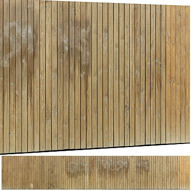 Versatile Wood_5 Panel with Dual Materials 3D model image 1 