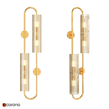 Elegant Cylinder Wall Sconce 3D model image 1 