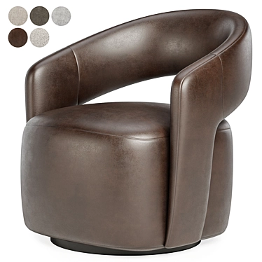 Contemporary Judi Armchair: Ultimate Comfort 3D model image 1 