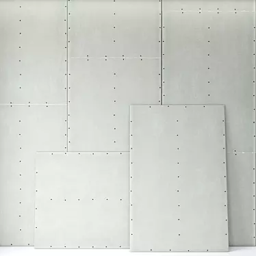Seamless Texture Drywall Panels 3D model image 1 
