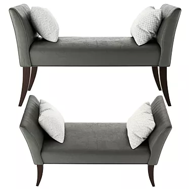 Elegant GOYA Sofa 3D model image 1 