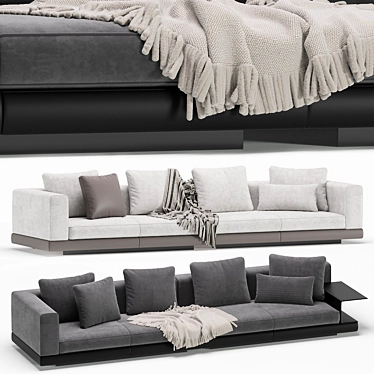 Modular Connery Sofa: Ultimate Versatility 3D model image 1 
