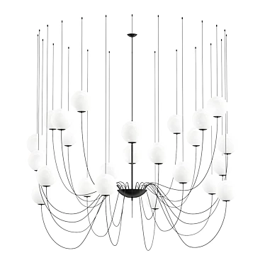 Elegant Puppet Chandelier 3D model image 1 