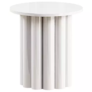 Elegant Hera Side Table 3D model image 1 