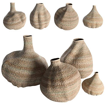 Handcrafted Bulawayo Garlic Gourd 3D model image 1 