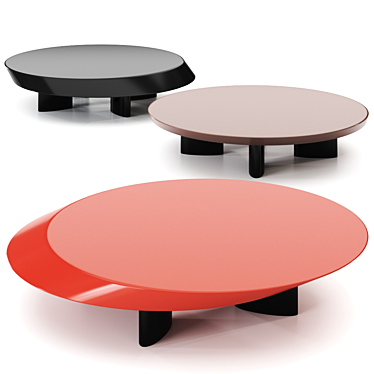 Accordo Modern Low Coffee Table 3D model image 1 