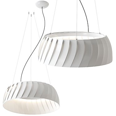 Sleek Megavide Pendant Lamp 3D model image 1 