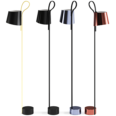 Hay Rope Trick Floor Lamp 3D model image 1 