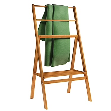 Foldable Floor Dryer
Compact Towel Drying Stand
Space-saving Stand Dryer
Folding Towel Drying Rack 3D model image 1 