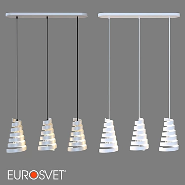 Eurosvet 50058/3 Storm Pendant Lamp 3D model image 1 