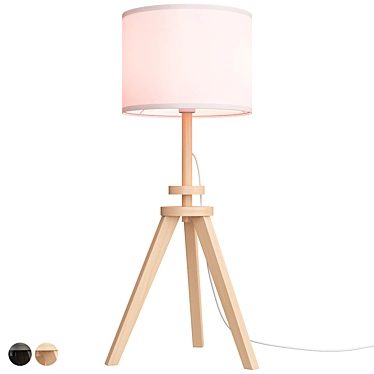 Lauters Ikea Ash White Desk Lamp 3D model image 1 