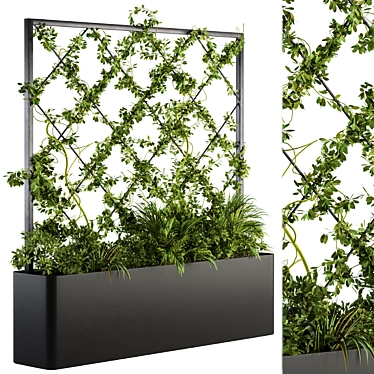 Outdoor Oasis: Vertical Garden Solution 3D model image 1 