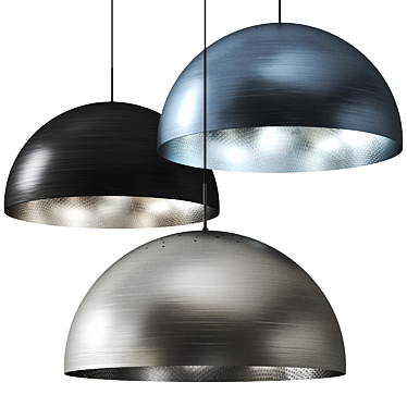 Sleek Alu Pendant Lamp 3D model image 1 