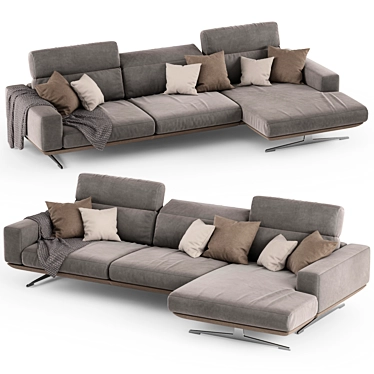 Modern Corner Sofa: Egoitaliano Gloria 3D model image 1 