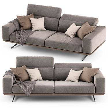 Modern Italian Style Sofa: Egoitaliano Gloria 3D model image 1 