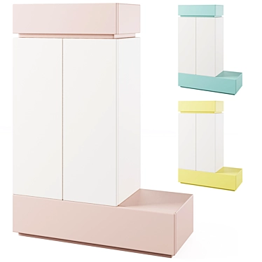  Sleek 2D Wardrobe by GAEAforms 3D model image 1 