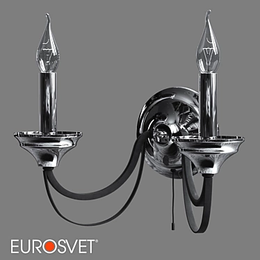 Eurosvet Lazzaro Wall Lamp Chrome 3D model image 1 