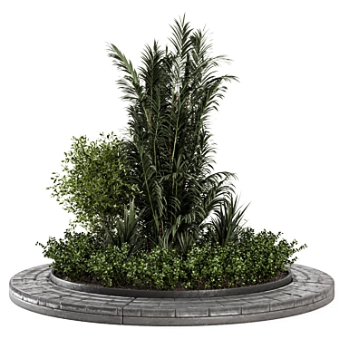 Outdoor Garden Set 360: Bush & Tree 3D model image 1 