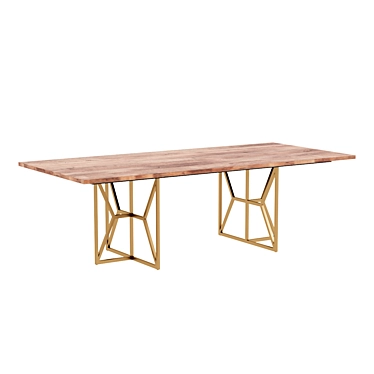 Hayes 94" Rectangular Dining Table - Elegant and Functional 3D model image 1 
