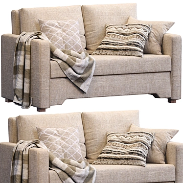 Elegant Bekkseda Sofa: The Perfect Addition to your Home 3D model image 1 
