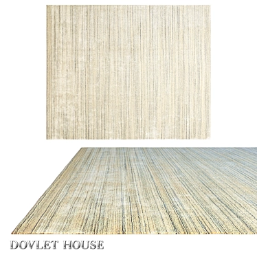 Luxury Wool Silk Carpet - DOVLET HOUSE (art.16164) 3D model image 1 