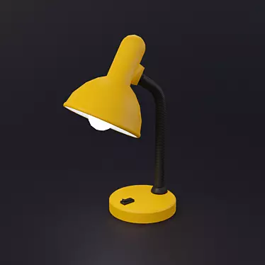 Vintage Desk Lamp 3D model image 1 