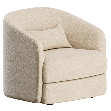 Modern Elegance: Covent Lounge Chair 3D model image 1 