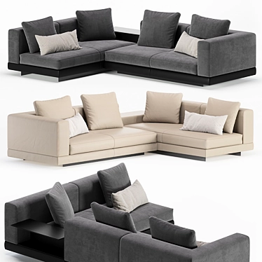 Luxury Minotti Connery Sofa: Timeless Elegance 3D model image 1 