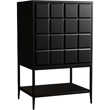 Modern High Chest of Drawers with Austin Design 3D model image 1 