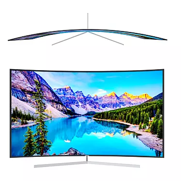 Sleek Samsung 78" Ultra HD TV 3D model image 1 