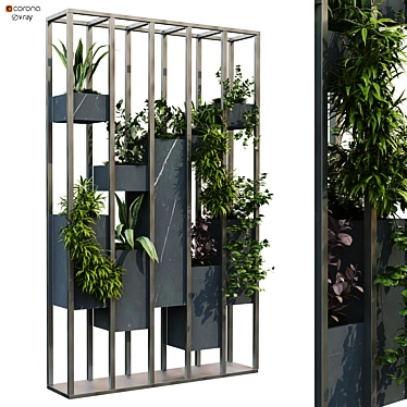 Vertical Plant Set: Modern 3D Model 3D model image 1 