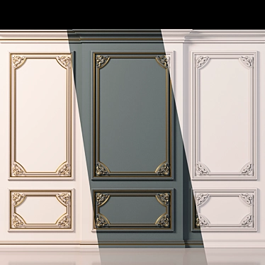 Elegant Wall Molding 6 3D model image 1 