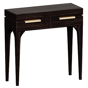 Sleek Bridge Console: 2-Drawer Elegance 3D model image 1 