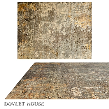 Dovlet House Silk Wool Carpet (Art 16148) 3D model image 1 