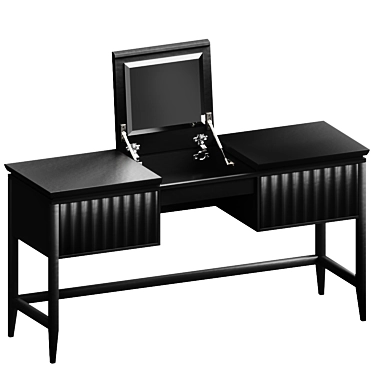 Elegant Austin Vanity Table with 2 Drawers 3D model image 1 